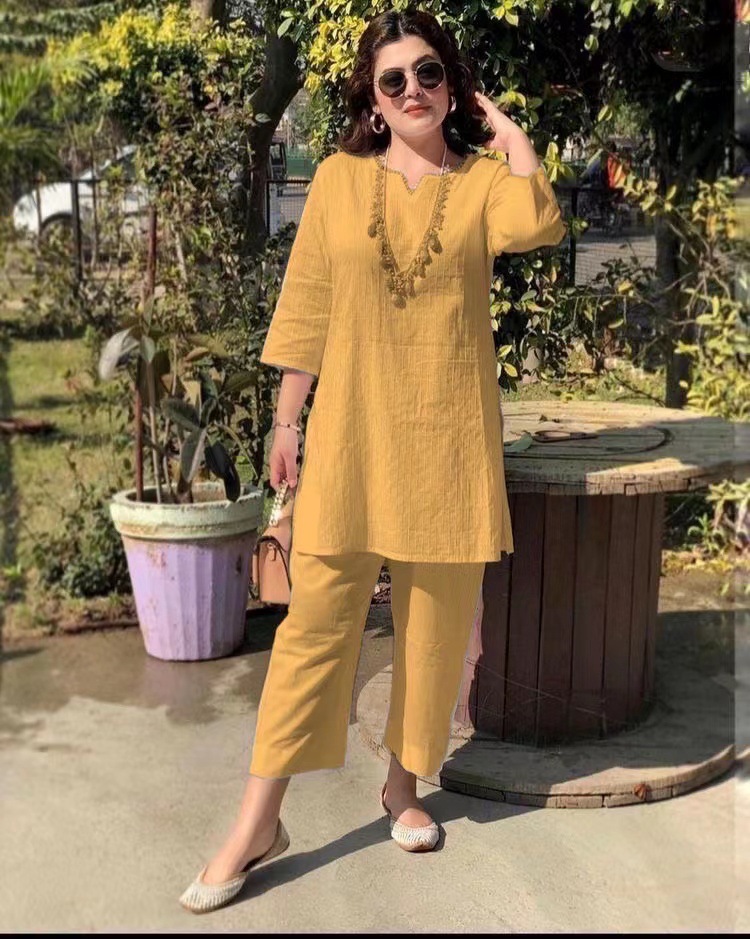 2022 estate nuova moda pullover tinta unita temperamento pendolare stile nazionale manica lunga vestiti due pezzi all'ingrosso_voghion.com