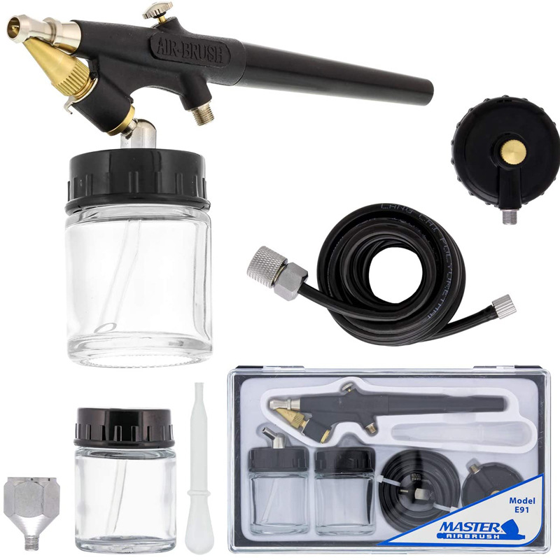 Gundam model coloring furniture repair spray Pen art painting Single-Action lower pot spray paint small spray gun 138-0.8