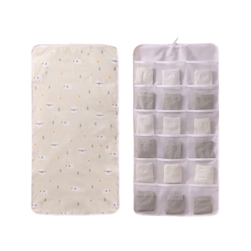 Dustproof underwear storage hanging bag dormitory storage artifact sundries storage bag socks compartment bag dedicated one-piece delivery