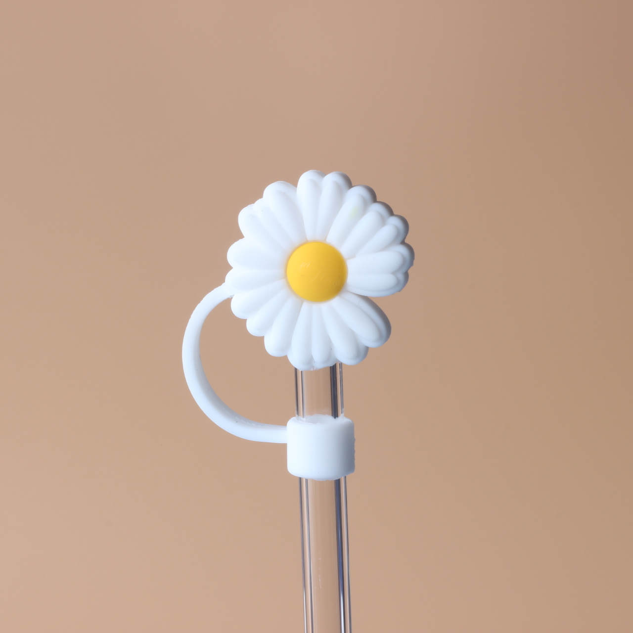 Straw cap dustproof straw plug glass straw stainless steel protective cover dustproof straw sleeve 8mm diameter straw