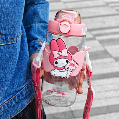 Acus colorful Sanrio Kulomi high color value water cup children's sippy cup cute water bottle 2024 new