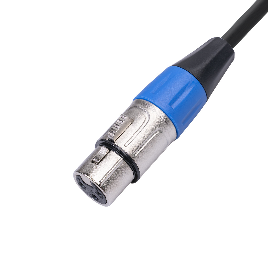 mini xlr 3-core male to 3-core Canon female audio cable double-layer shielded microphone cable 3 meters