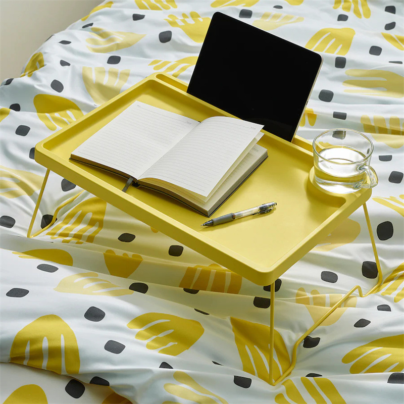 Buwala bed small table folding table dormitory desk laptop stand lazy table study table Mobile