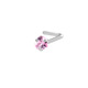 L-bar heart-shaped powder zirconium nose nail