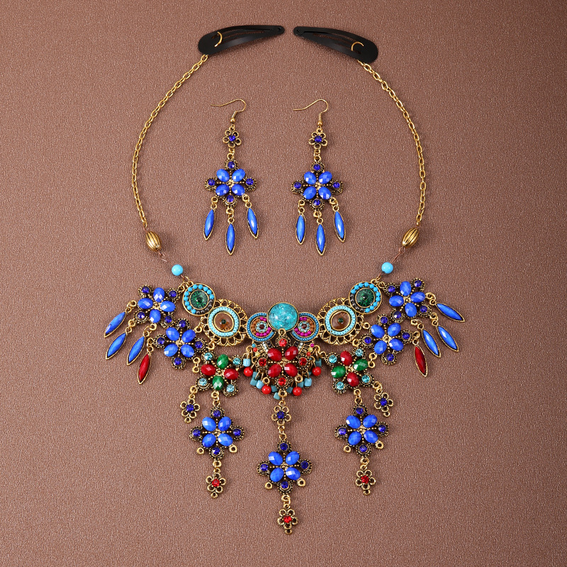 Stirnkette im Stil ausländischer Minderheiten, Kopfkette im tibetischen Stil, böhmische Halskette, Retro-Anzug für Damen, Reisefoto-Kopfbedeckung_voghion.com