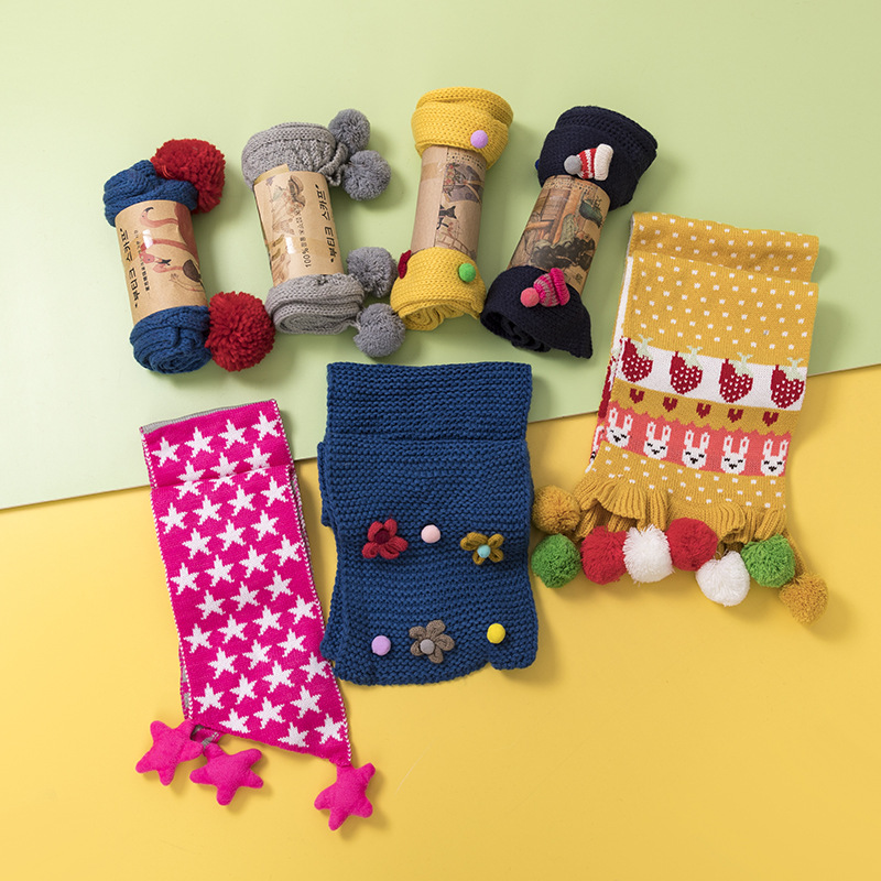 Stock children's cap broken color offset code hat knitted hat processing hat stall blind box supply generation