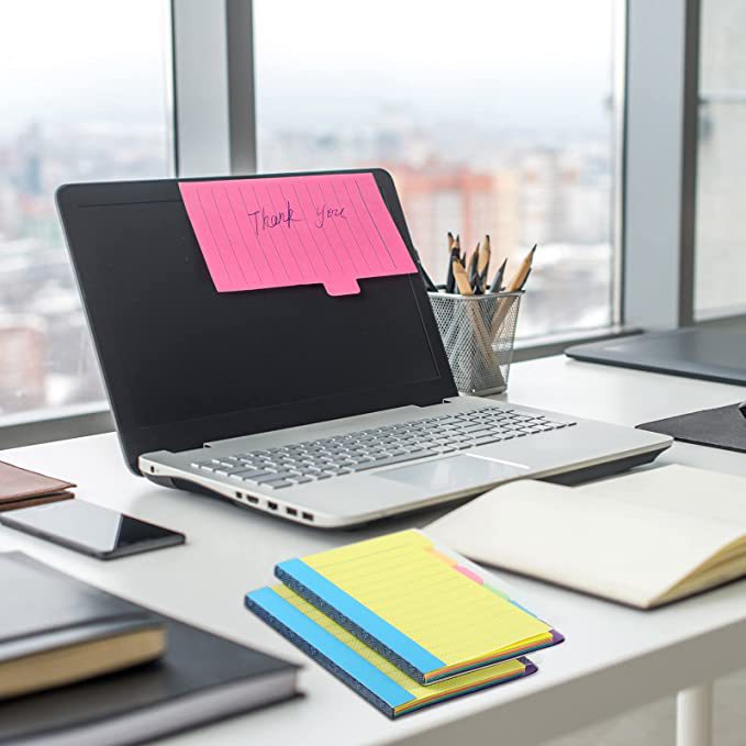Notes can be torn paper daily t notepad simple horizontal line paper six-color notes for students meeting minutes