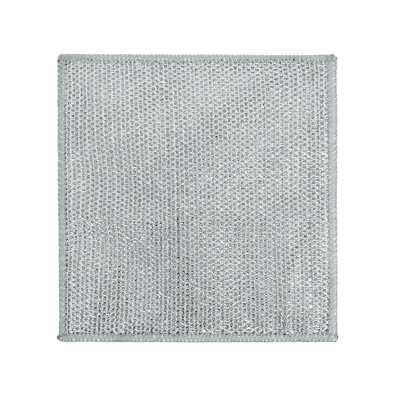 Double-sided silver wire dish cloth non-stick oil dishwashing steel wire cloth instead of steel ball towel washing bowl washing Pot Kitchen stove