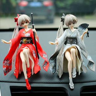 Dome Girl Car Decoration Supplies Car Ornaments Cartoon Anime Handmade Cute Beautiful Girl Style Car Interior Decoration for Men