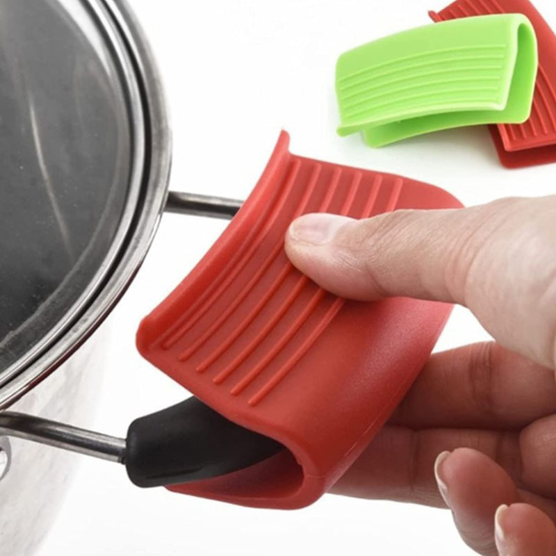 Spot silicone pot earmuffs non-slip high temperature resistant end pot gloves heat insulation pad bowl dish clip silicone pot handle pot clip