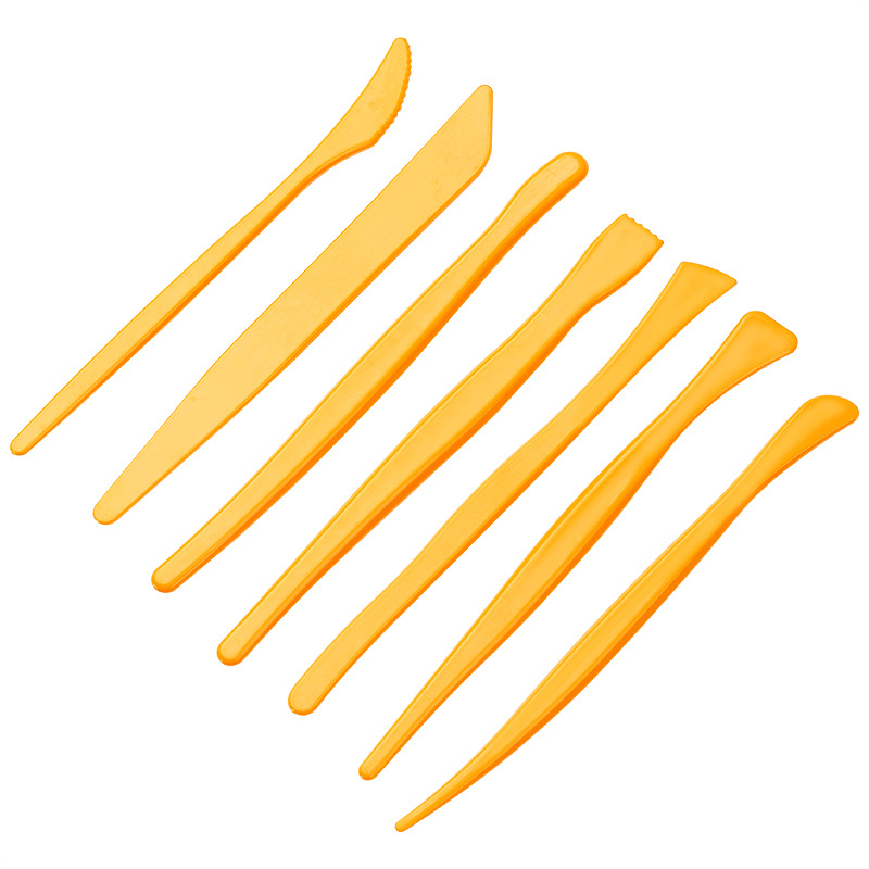 Plastic clay soft clay carving knife clay art clay carving diy handmade ceramic tools 7 piece clay knife