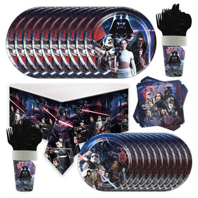 Star Wars theme party decoration science fiction paper plate paper cup tissue disposable tableware suit