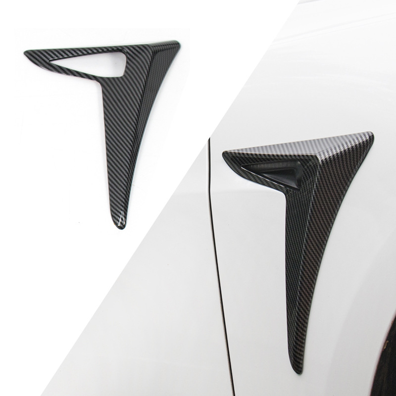 Suitable for Tesla model 3 side camera trim cover sticker body fender trim sticker