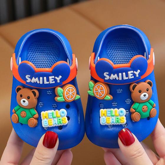 Children's Slippers EVA Hole Shoes Non-slip Factory Soft Baby Boys New Sandals Slippers Baotou Baby Shoes