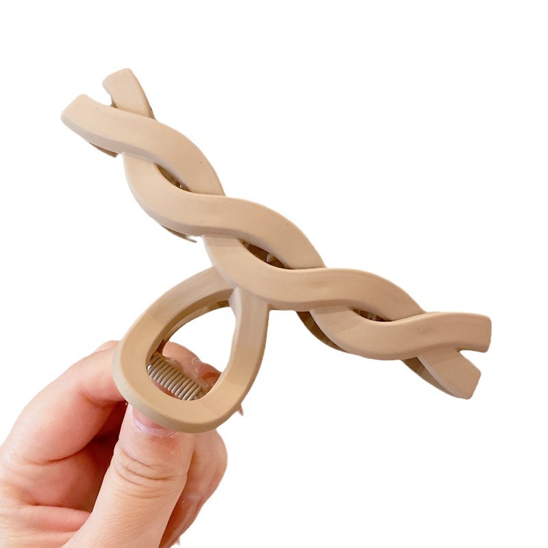 Plush Grab Clip Women's Large Autumn and Winter Mao Hair Clip Back Head Hair Volume Multi-headdress Advanced Sense Hair Clip Shark Clip