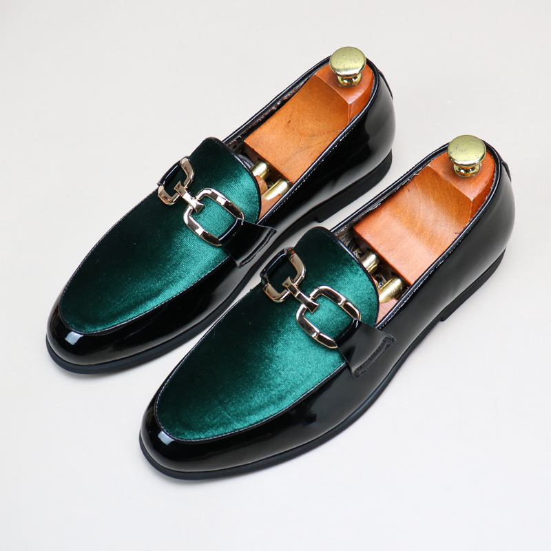New Tods men's all-match breathable casual men's velvet leather shoes British style slip-on loafers