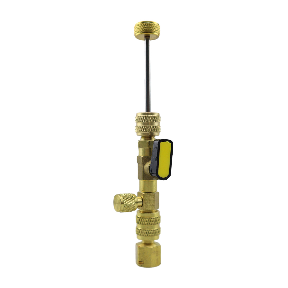 Air conditioning valve core remover installation tool with valve core arc repair wrench Hex drill adapter