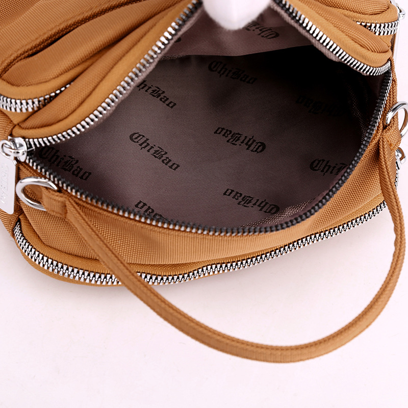 [Manufacturer's supply] new one-shoulder diagonal women's bag portable cloth bag fashion nylon small square bag multi-compartment