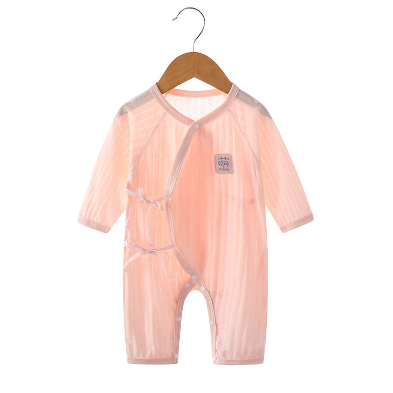 Baby's Jaysuit Summer Thin Long-sleeved Hare Clothes Newborn Clothes Cotton Monk Clothes Baby's Air-conditioning Clothes Pajamas
