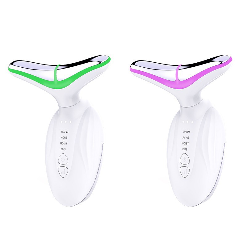 The new beauty neck instrument color light lifting massage instrument fever pale lines neck import beauty equipment wholesale cross-border foreign trade