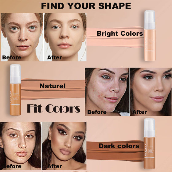 Fit Colors8 color 30ML liquid foundation matte good spread concealer foundation European and American makeup Amazon cross-border