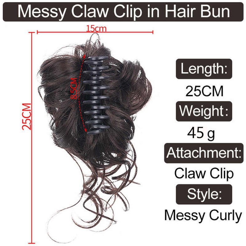 Perückeklammer Hoerklammer Grouss Scheif Hoer Pouletschwanz Kappbedeckung Frae Kapp Réck Hipster Pontail Top Clip Erwuessene Hoernadel_voghion.com