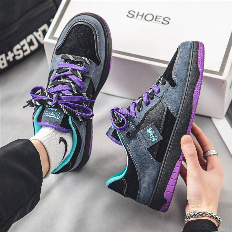 2023 Spring New Niche Design Trendy Sneakers Men's Decorative Training Shoes Casual All-match Trendy Men's Shoes 2317