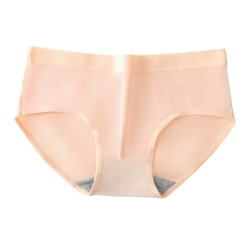 Southeast Asia Cross-border E-Commerce Women's Underwear Female Students Korean Solid Color Breathable Middle Waist Girl Sexy Cute Trousers