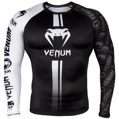Boxing suit Muay Thai tight long sleeve fitness training fighting running fighting T-shirt martial arts sportswear venom top