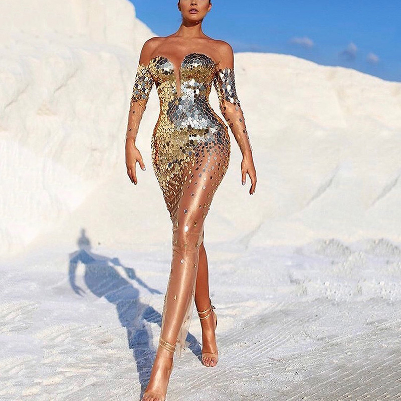 Host One-Shoulder Annual Meeting Evening Dress Women's 2024 New Spring Atmospheric Elegant Fairy Banquet Elegant Dress