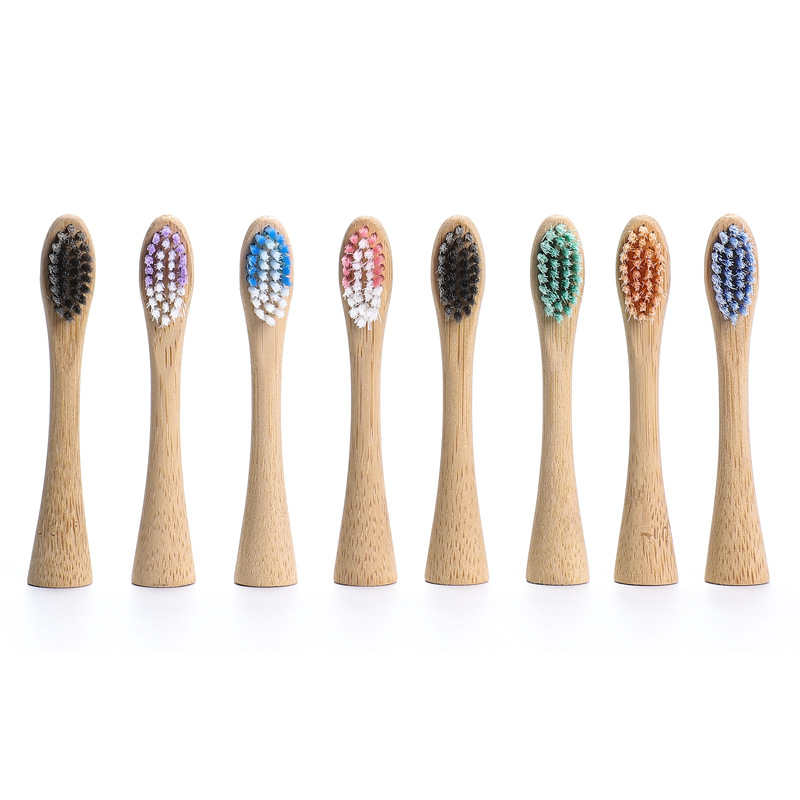Electric Bamboo Toothbrush Head Daily Cleaning Oral Electric Bamboo Toothbrush Replacement Head Bamboo Toothbrush Head