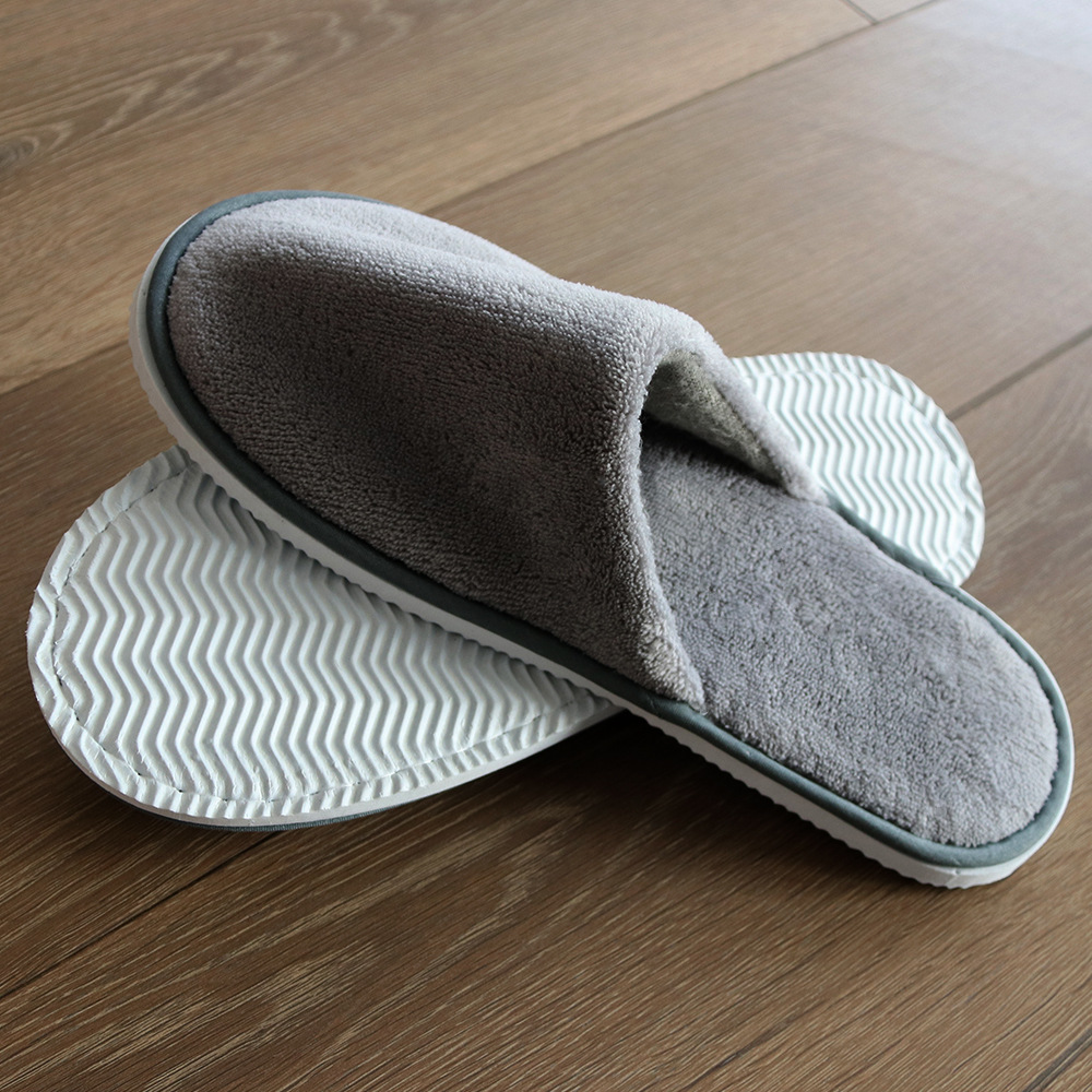 Coral Fleece Hotel Hotel Thickened Non-Slip Slippers Beauty Salon Guest Room Supplies Disposable Slippers