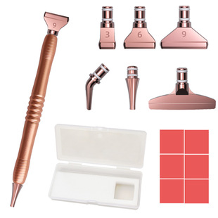Diamond painting metal drill new DIY alloy drill 5D diamond embroidery head stick drill glue tool set