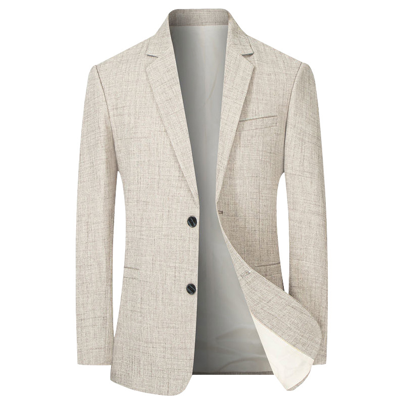 Spring and Autumn 2025 New Young and Middle-aged Men's Business Casual Suit Thin Dad One Piece Suit Jacket