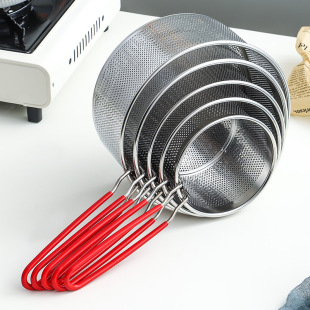304 Stainless Steel Frying Basket Frying Mesh Basket Cooking Noodles Lander Frying Basket Frying Pan Oil Pan Malatang Filter Mesh