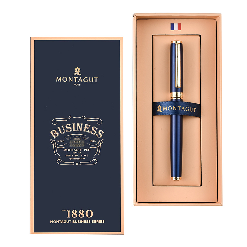 Montejiao jewelry pen m301-1 courtesy series color metal signature pen business office signature gift box