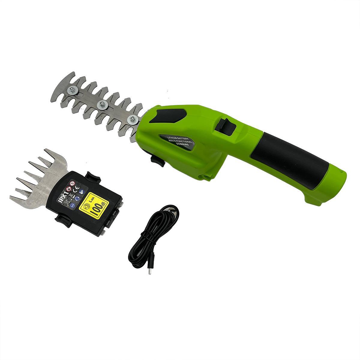 Electric Fence Shears, Dual-Charge Rechargeable Pruning Shears, Grass Trimmer Lithium Single-Hand Greenhouse Gardening Landscape Tool