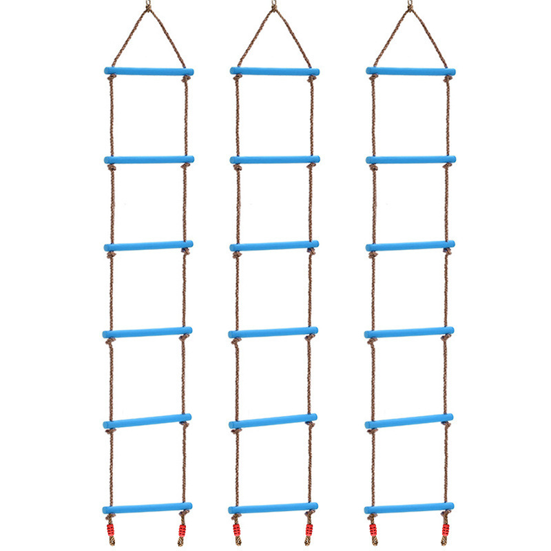 Red House Amazon children's climbing ladder children's outdoor swing single-Head Six-gear plastic climbing ladder upgrade pressure port