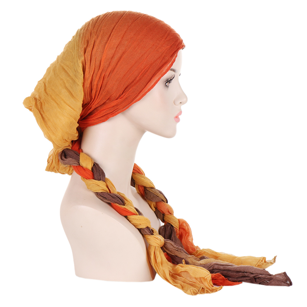 Cross-border Hot Sale Handmade Braided Hood Scarf Women's Fashion All-match Baotou New Hood Hat