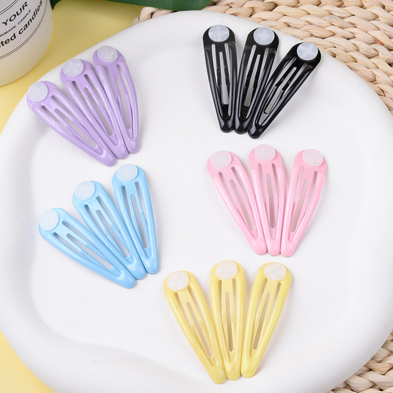 キャンディー色のヘアピンの雅風カラー水滴クリップのゴムbbクリップのカモの口は韓国diyの髪飾りの卸売りを挟みます。|undefined