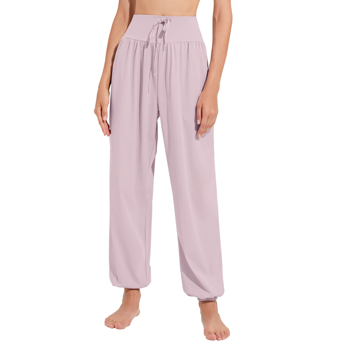 Sports pants women's loose casual slimming quick-drying breathable running dance yoga pants thin fitness clothes ankle-tied sweatpants