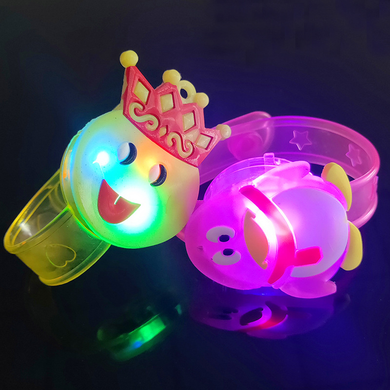 Flash wrist strap luminous cartoon bracelet luminous watch strap cartoon bracelet flash toy manufacturers wholesale