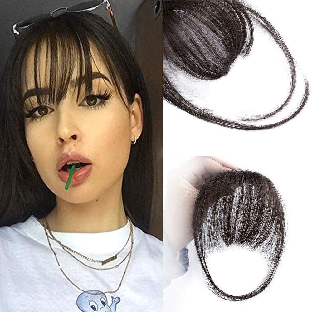 Human Hair Air Bangs Ladies Multicolor Wig Natural Real Hair Bangs Wig Piece wig