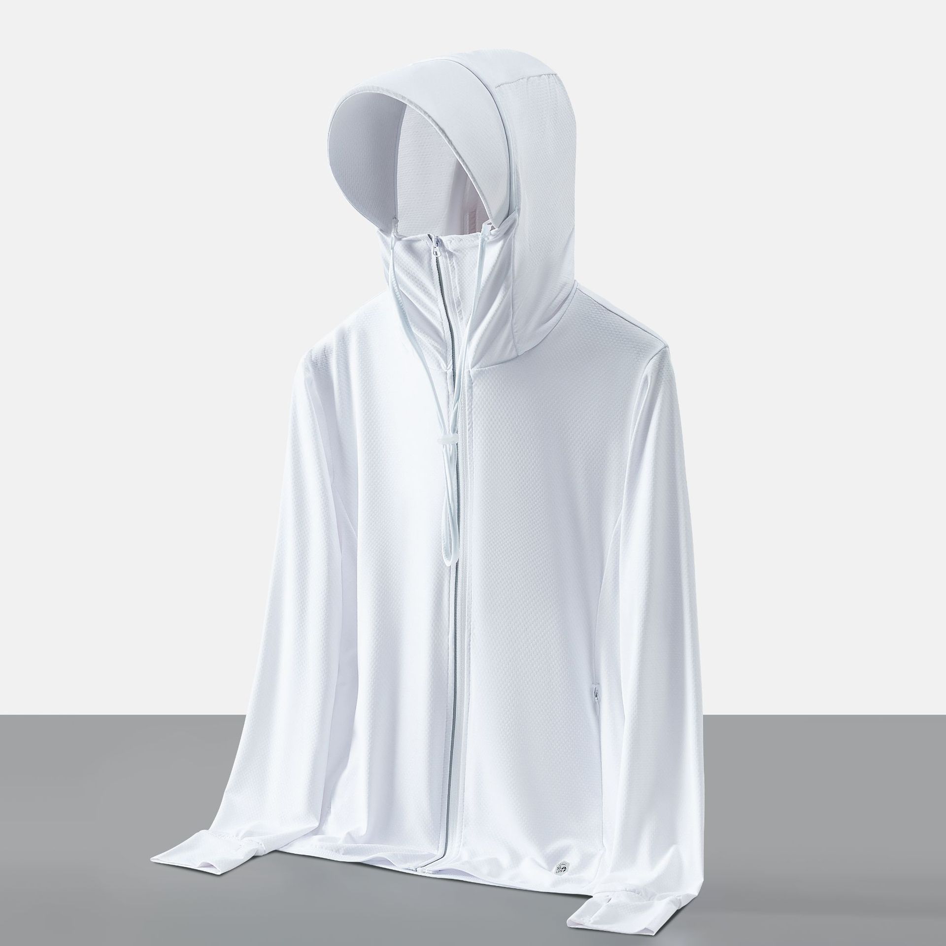 Ice Silk Sunscreen Clothing for Men and Women Summer Thin Anti-ultraviolet Breathable Upf50 Big Hat Brim Face Covering Integrated Sunscreen Clothing