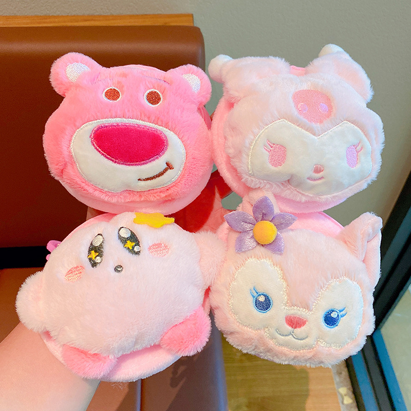 Sanrio children's cartoon bag 2023 autumn and winter New cute little girl messenger bag plush coin purse bag