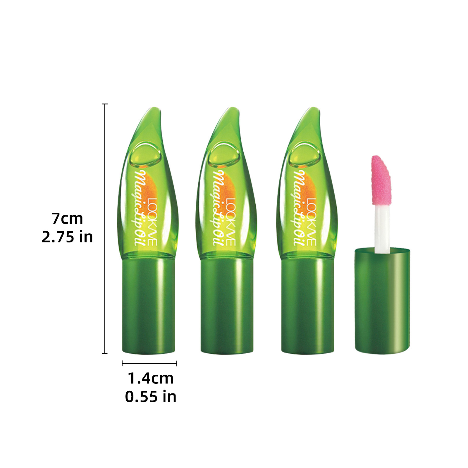 LOOKAVE aloe Moisturizing Lip Oil moisturizing lip balm color changing lip care oil 3G cheap popular AliExpress LK20L