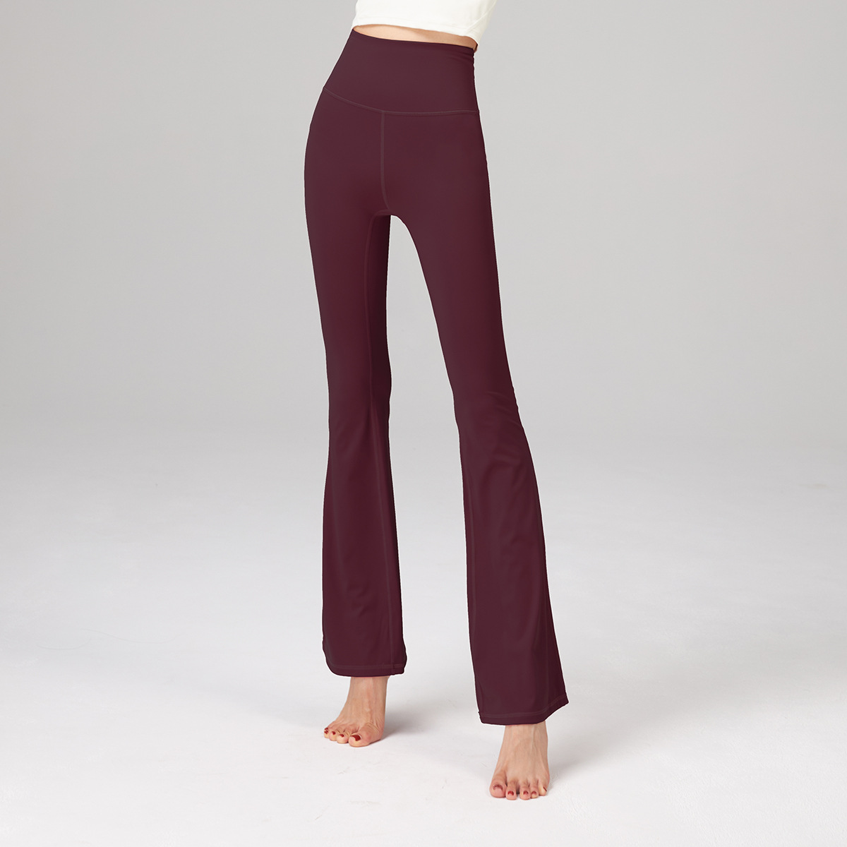 lulu yoga flared pants women's Gro * ve high waist hip lifting outer wear slimming dance training nude feeling sports fitness