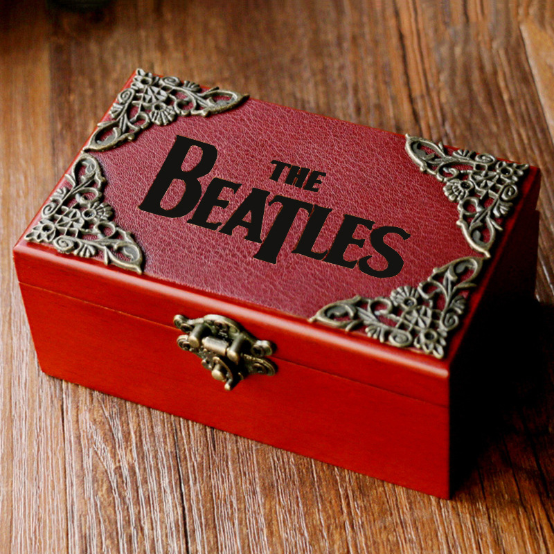 Feige retro music box classical wooden mechanical clockwork music box jewelry box jewelry box creative small gift