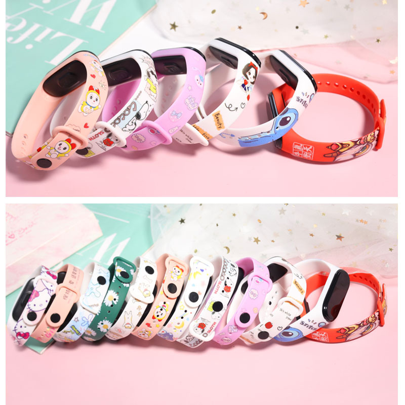 in stock Wholesale Cool Cartoon Printing Waterproof LED Electronic Watch White Light Touch Waterproof for Primary and Secondary School Students