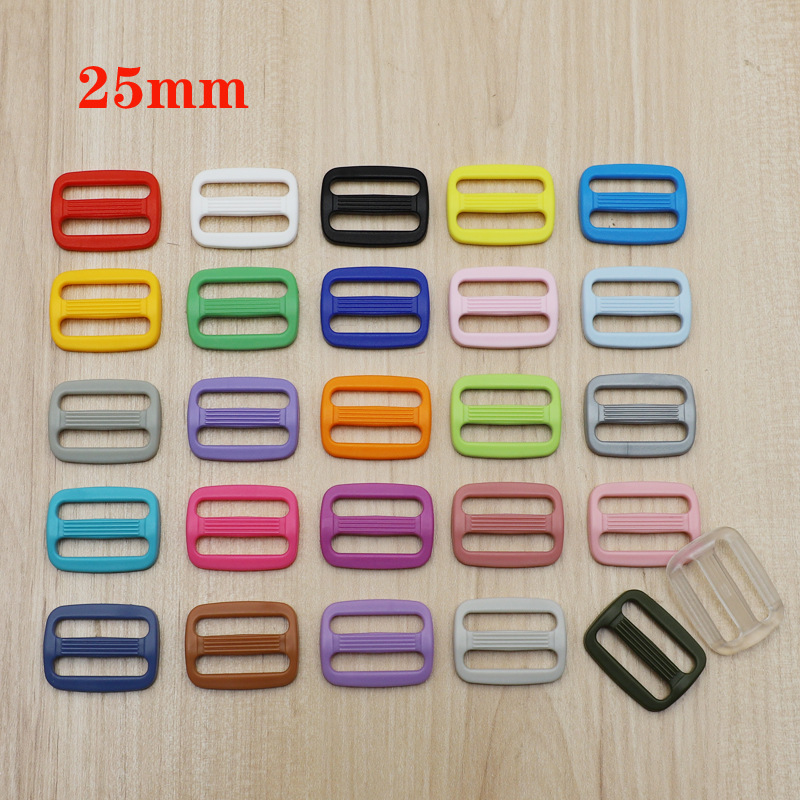 M005-25 Hualian plastic three-gear buckle Japanese buckle adjustment buckle non-slip luggage accessories buckle backpack buckle 25mm